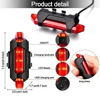Cycle USB Rechargeable Front Cycle Light Back Tail Light-thumb2