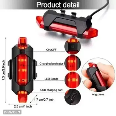 Cycle USB Rechargeable Front Cycle Light Back Tail Light-thumb3