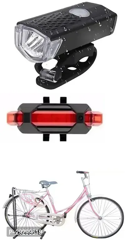 New Cycle Horn with USB Rechargeable Cycle Red Tail Light For Livia 26T Cycle