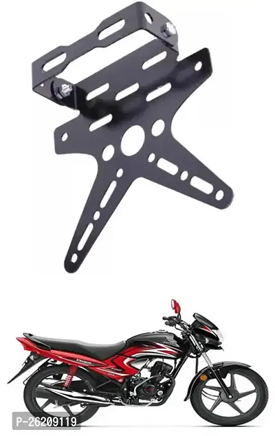 E-Shoppe Rear Number Plate Stay Small Tail Tidy Visor For Honda Dream Yuga