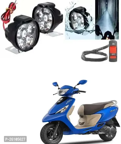 E-Shoppe 6 Led Fog Light For TVS Scooty Zest 110-thumb0