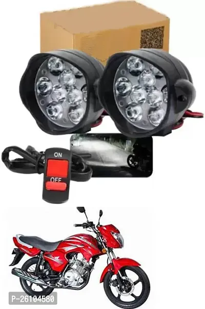 E-Shoppe 9 Led Fog Light For Universal For Bike Fusion-thumb0