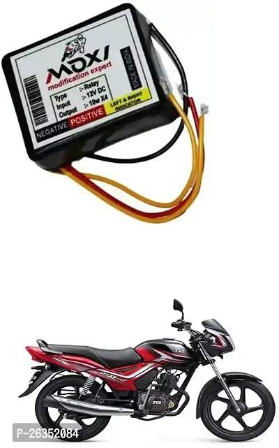 E-Shoppe Front Rear Hazard Relay Flasher Indicator Light for TVS Star City Plus