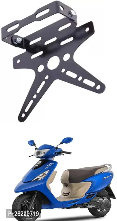 E-Shoppe Rear Number Plate Stay Small Tail Tidy Visor For TVS Scooty Zest 110