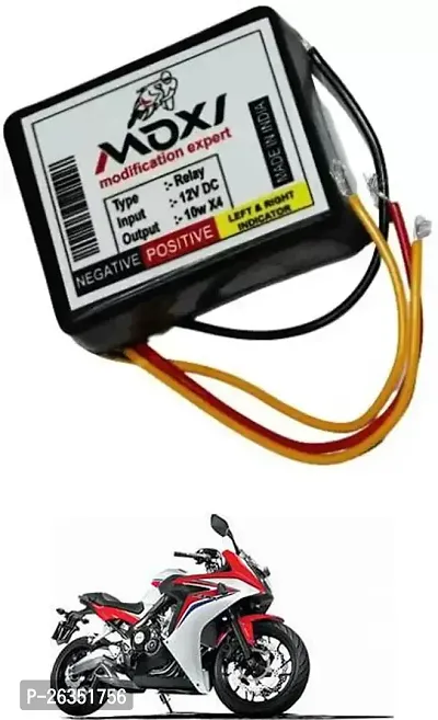 E-Shoppe Front Rear Hazard Relay Flasher Indicator Light for Honda CBR 650F-thumb0