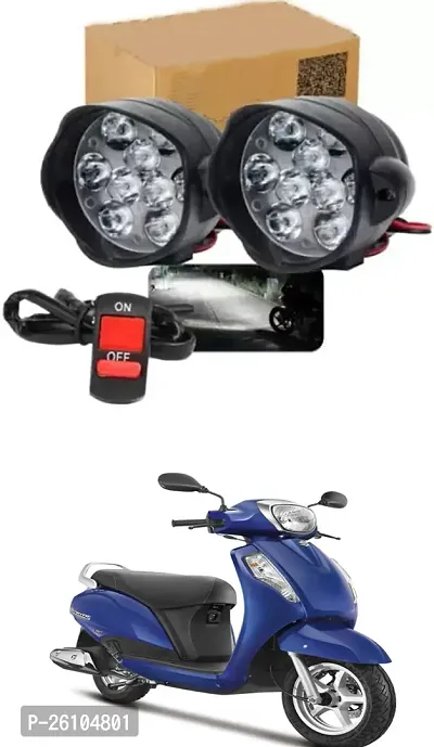 E-Shoppe 9 Led Fog Light For Suzuki New Access 125