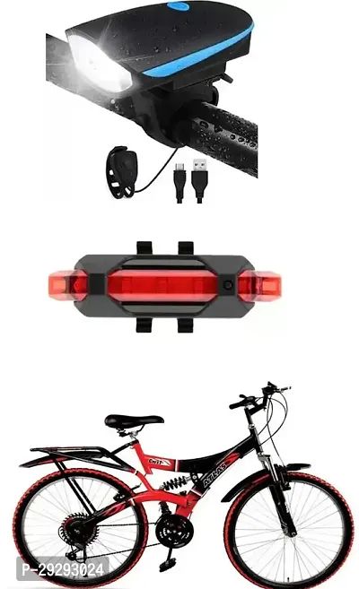 Cycle USB Rechargeable Front Cycle Light Back Tail Light-thumb0