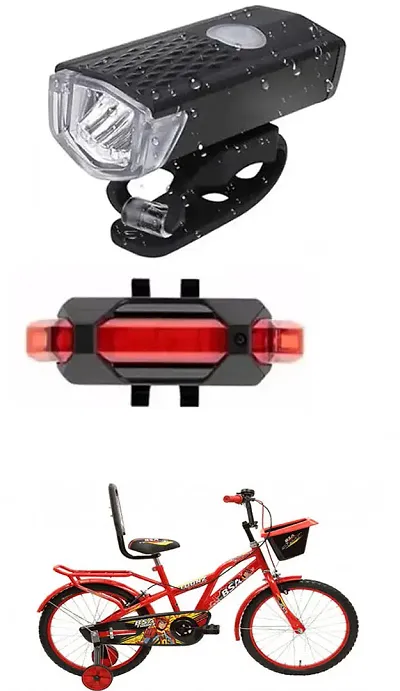 New Cycle Horn with USB Rechargeable Cycle Red Tail Light For Toonz Cycle