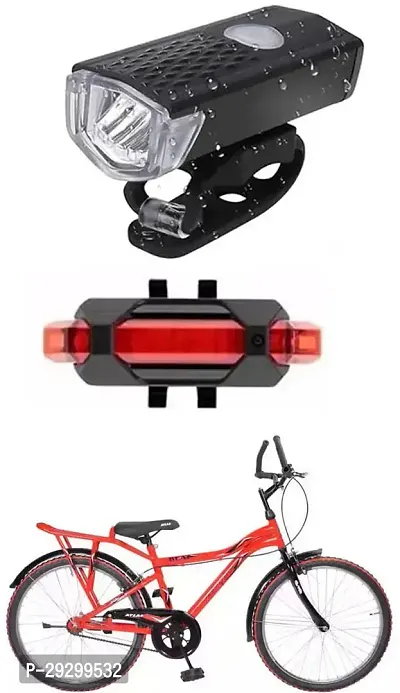 New Cycle Horn with USB Rechargeable Cycle Red Tail Light For Beat 24T Cycle-thumb0