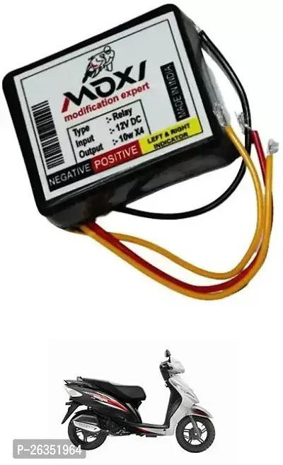 E-Shoppe Front Rear Hazard Relay Flasher Indicator Light for TVS Wego-thumb0