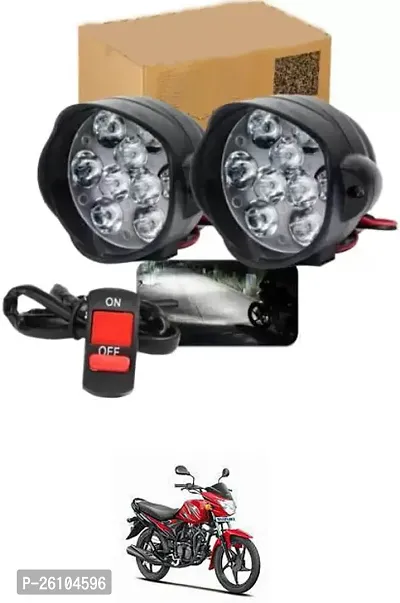 E-Shoppe 9 Led Fog Light For Suzuki Hayate