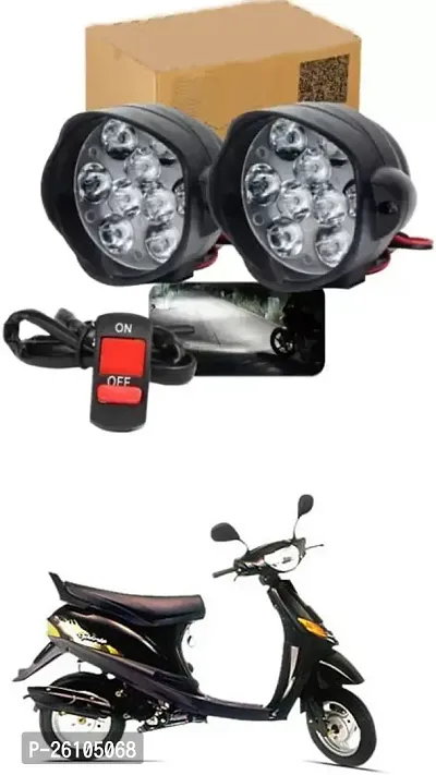 E-Shoppe 9 Led Fog Light For Bajaj Spirit-thumb0