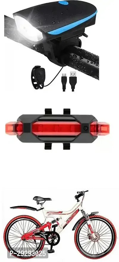 Cycle USB Rechargeable Front Cycle Light Back Tail Light-thumb0