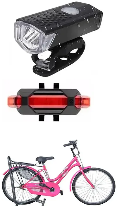 New Cycle Horn with USB Rechargeable Cycle Red Tail Light For BREEZE 24T Cycle