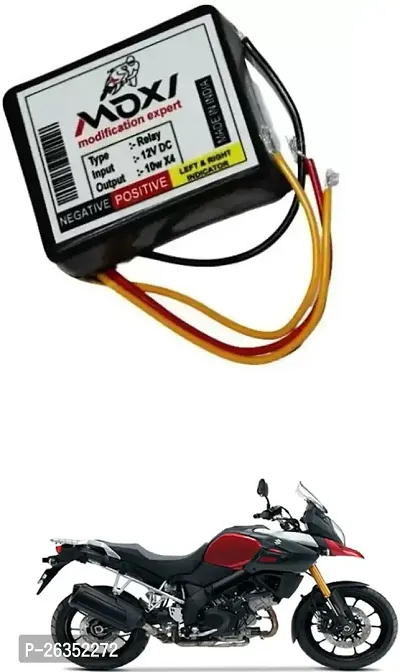E-Shoppe Front Rear Hazard Relay Flasher Indicator Light for Suzuki V-Strom 1000-thumb0
