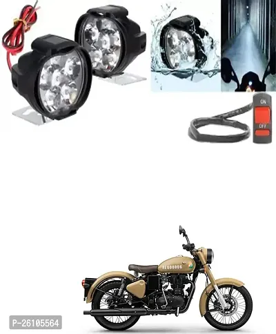 E-Shoppe 6 Led Fog Light For Royal Enfield Classic 350 Signals-thumb0