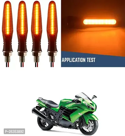 E-Shoppe High Quality Bike Yellow Indicator Light For Kawasaki Ninja ZX-14R-thumb0