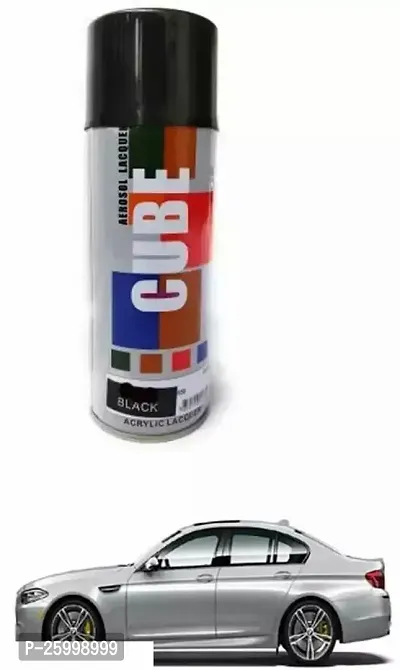 Car Spray Paint, Black (400 Ml) Easy To Use High Quality And Fast Drying Paint Shake, Car Spray Paint, Indoor, Outdoor Suitable For 720D