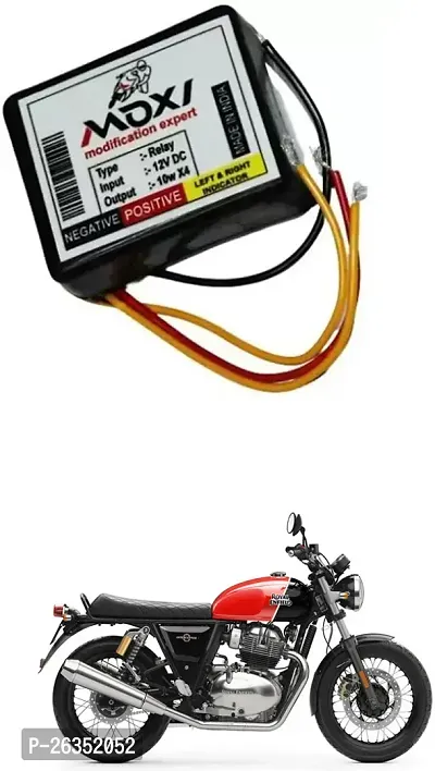 E-Shoppe Front Rear Hazard Relay Flasher Indicator Light for Royal Enfield Interceptor 650