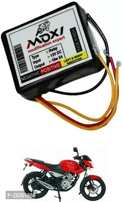 E-Shoppe Front Rear Hazard Relay Flasher Indicator Light for Bajaj Pulsar 135 LS DTS-i-thumb0