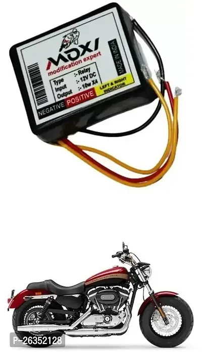 E-Shoppe Front Rear Hazard Relay Flasher Indicator Light for Harley Davidson 1200 Custom