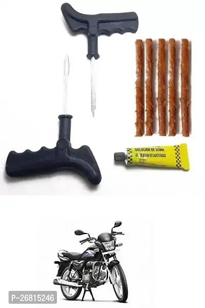 E-Shoppe New Heavy Quality Puncture Kit With 5 Strip For Hero Splendor Pro