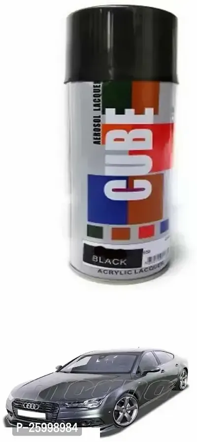 Car Spray Paint, Black (400 Ml) Easy To Use High Quality And Fast Drying Paint Shake, Car Spray Paint, Indoor, Outdoor Suitable For A7 Facelift