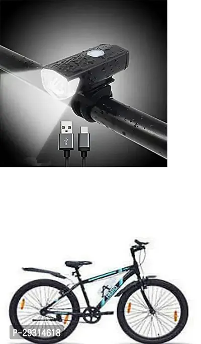 E-Shoppe USB Rechargeable Waterproof Cycle Light, High 300 Lumens Super Bright Headlight Black For COLT SPORTS 26T