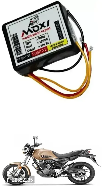 E-Shoppe Front Rear Hazard Relay Flasher Indicator Light for Hero MotoCorp XPulse 200T-thumb0