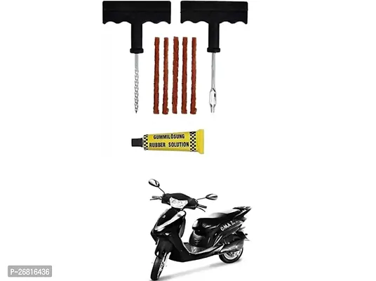 E-Shoppe Tubeless Tyre Puncture Kit Emergency Flat Tire Puncher Repair Patch Tool Kit For Lohia Omastar