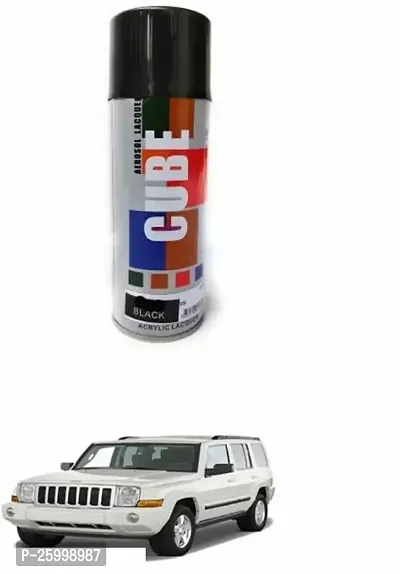 Car Spray Paint, Black (400 Ml) Easy To Use High Quality And Fast Drying Paint Shake, Car Spray Paint, Indoor, Outdoor Suitable For Commander-thumb0