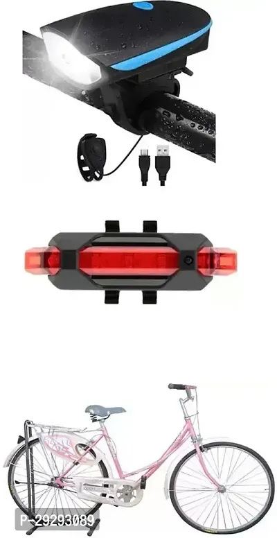 Cycle USB Rechargeable Front Cycle Light Back Tail Light