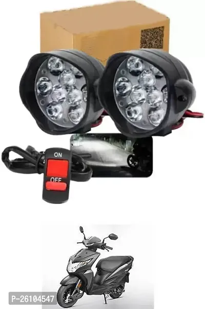 E-Shoppe 9 Led Fog Light For Honda Dio-thumb0