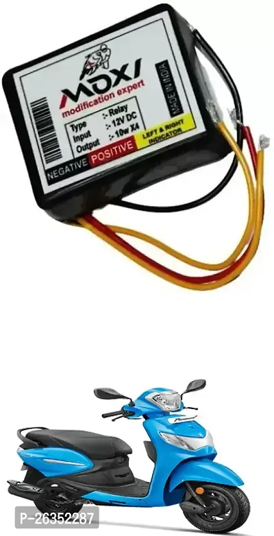 E-Shoppe Front Rear Hazard Relay Flasher Indicator Light for Hero MotoCorp Pleasure Plus