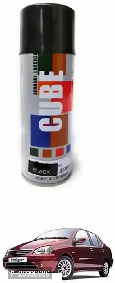 Car Spray Paint, Black (400 Ml) Easy To Use High Quality And Fast Drying Paint Shake, Car Spray Paint, Indoor, Outdoor Suitable For Indigo