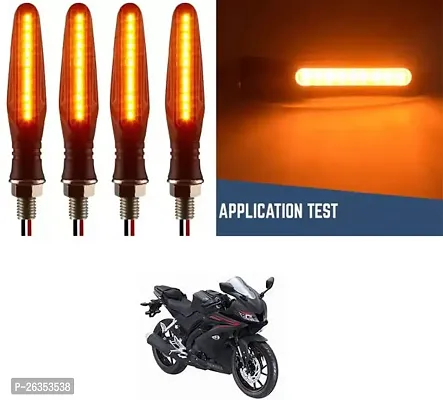 E-Shoppe High Quality Bike Yellow Indicator Light For Yamaha R15 V3-thumb0