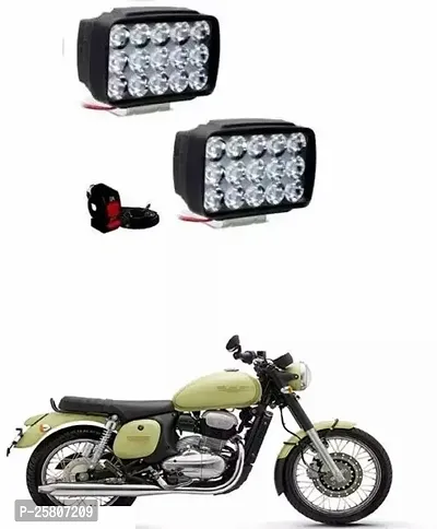 E-Shoppe 15 LED Fog Head Lamp, Bar Light Bike With Switch For Forty Two