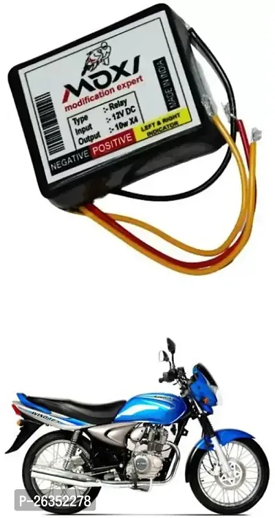 E-Shoppe Front Rear Hazard Relay Flasher Indicator Light for Bajaj Wind 125-thumb0