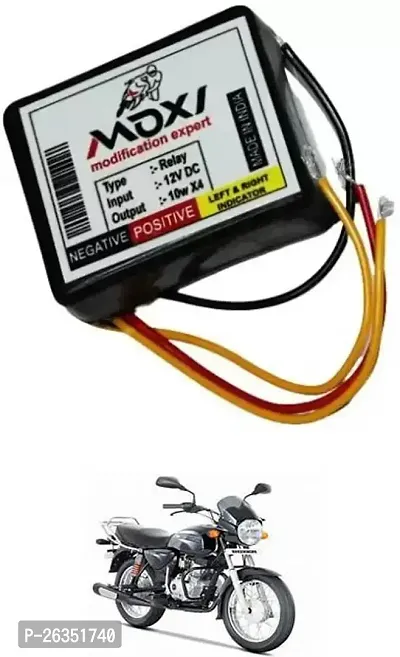 E-Shoppe Front Rear Hazard Relay Flasher Indicator Light for Bajaj Boxer-thumb0