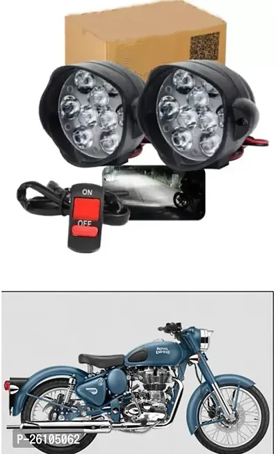 E-Shoppe 9 Led Fog Light For Royal Enfield Select-thumb0