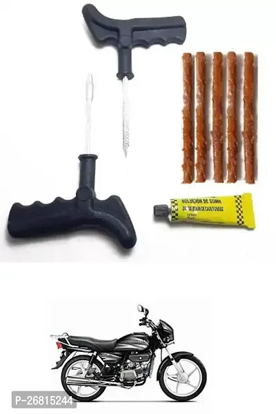 E-Shoppe New Heavy Quality Puncture Kit With 5 Strip For Hero Splendor Plus