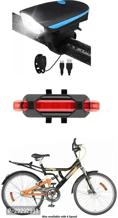 Cycle USB Rechargeable Front Cycle Light Back Tail Light-thumb0