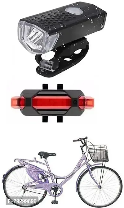 New Cycle Horn with USB Rechargeable Cycle Red Tail Light For Venus 26T Cycle