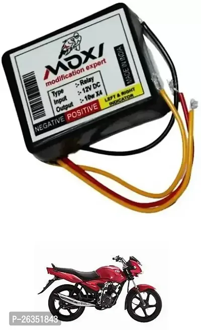 E-Shoppe Front Rear Hazard Relay Flasher Indicator Light for TVS Jive