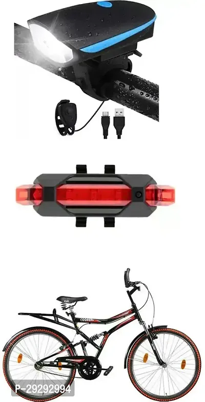 Cycle USB Rechargeable Front Cycle Light Back Tail Light-thumb0