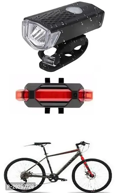 New Cycle Horn with USB Rechargeable Cycle Red Tail Light For BONITO Cycle-thumb0