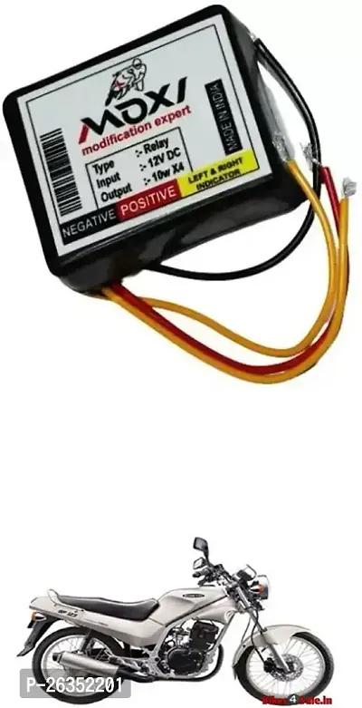 E-Shoppe Front Rear Hazard Relay Flasher Indicator Light for Kinetic GF 125-thumb0