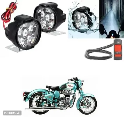 E-Shoppe 6 Led Fog Light For Royal Enfield Classic 500