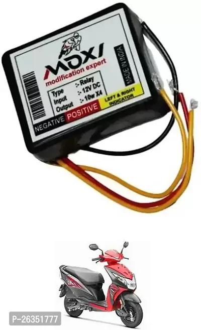 E-Shoppe Front Rear Hazard Relay Flasher Indicator Light for Honda Deo-thumb0