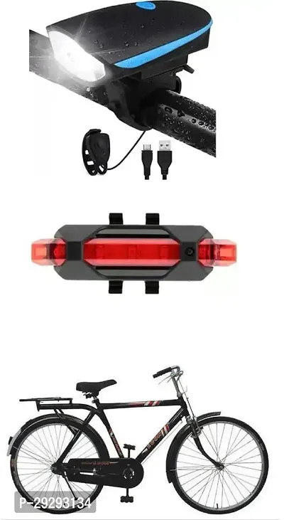 Cycle USB Rechargeable Front Cycle Light Back Tail Light-thumb0